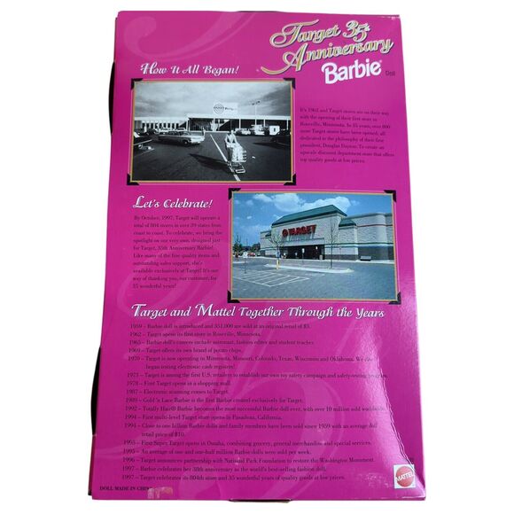 Mattel Target 35th Anniversary Exclusive Special Edition Barbie Doll #16485 NRFB - Picture 10 of 16